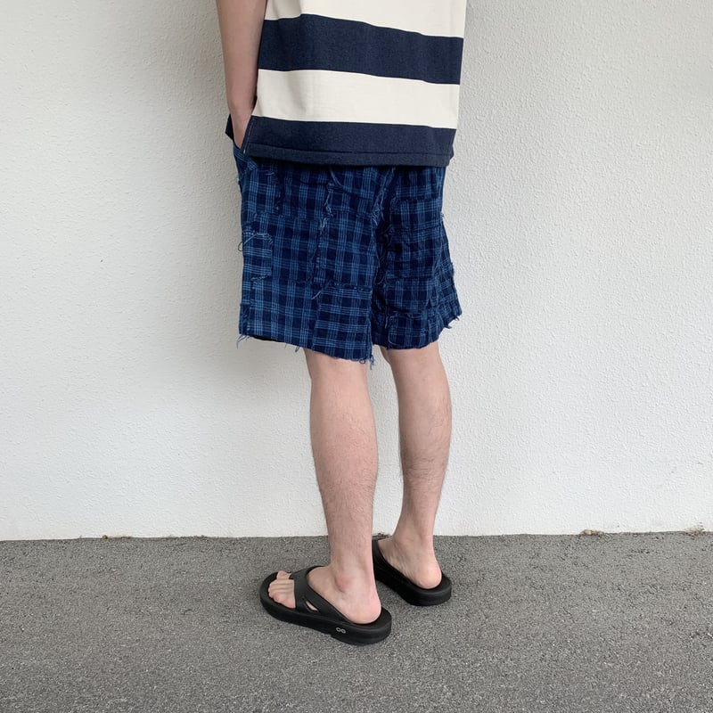 小物 Porter Classic Patch work stole Porter Classic / ポータークラシック|P.C H/W FLANNEL PATCH