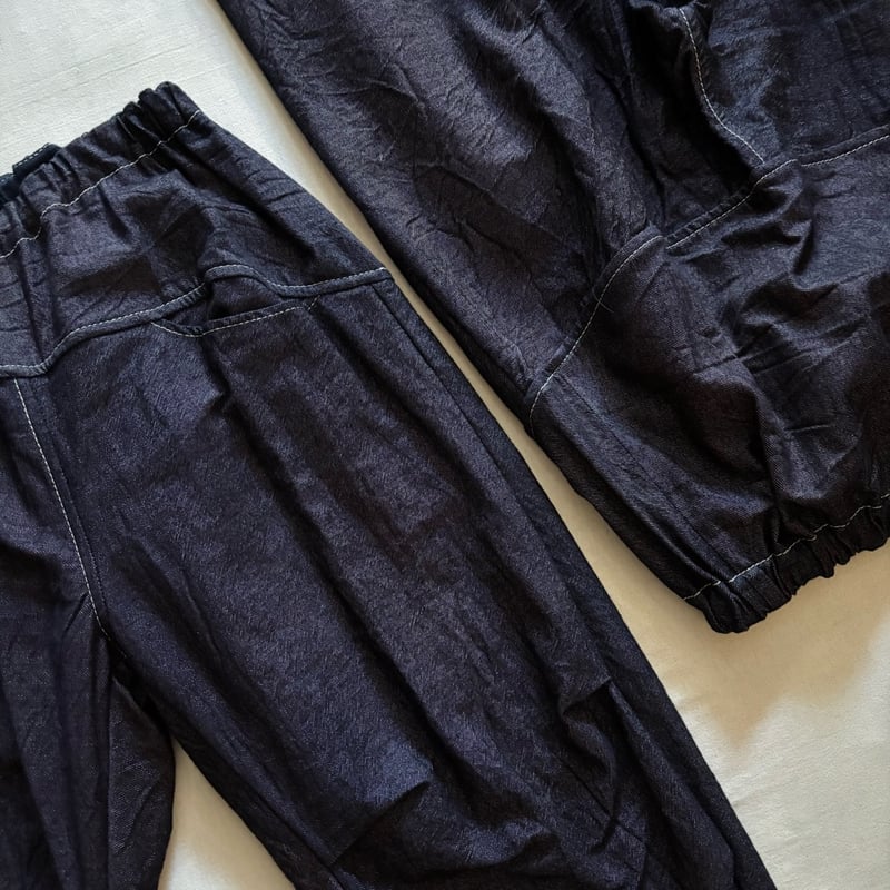 indigo nica pants HOSO / tamaki niime タマキニイメ |