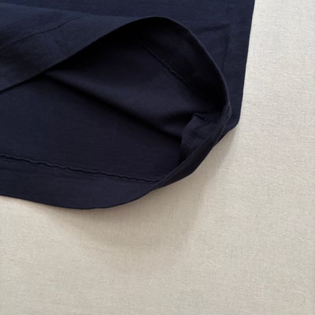 30/1天竺七分袖Tシャツ (ネイビー) 262-6450 / homspun ホームスパン