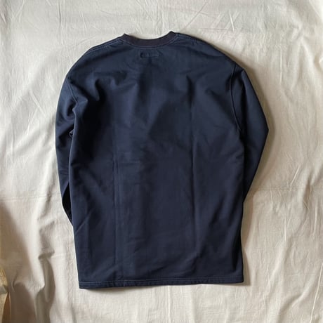 スビンギザコットンBB EMB LS 1009890 / BLUE BLUE ブルーブルー