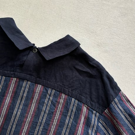 Vintage Stripe 切替え2Way シャツ 13107054 / Vlas Blomme ヴラスブラム