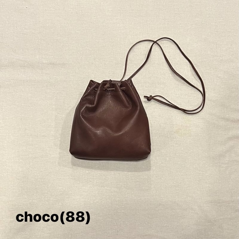 GOAT LEATHER KINCHAKU SHOULDER BAG MC1027 / MA