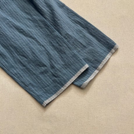 HANDWOVEN COTTON STRIPE FRILL CACHE COEUR INMDS26061 / maison de soil メゾンドソイル
