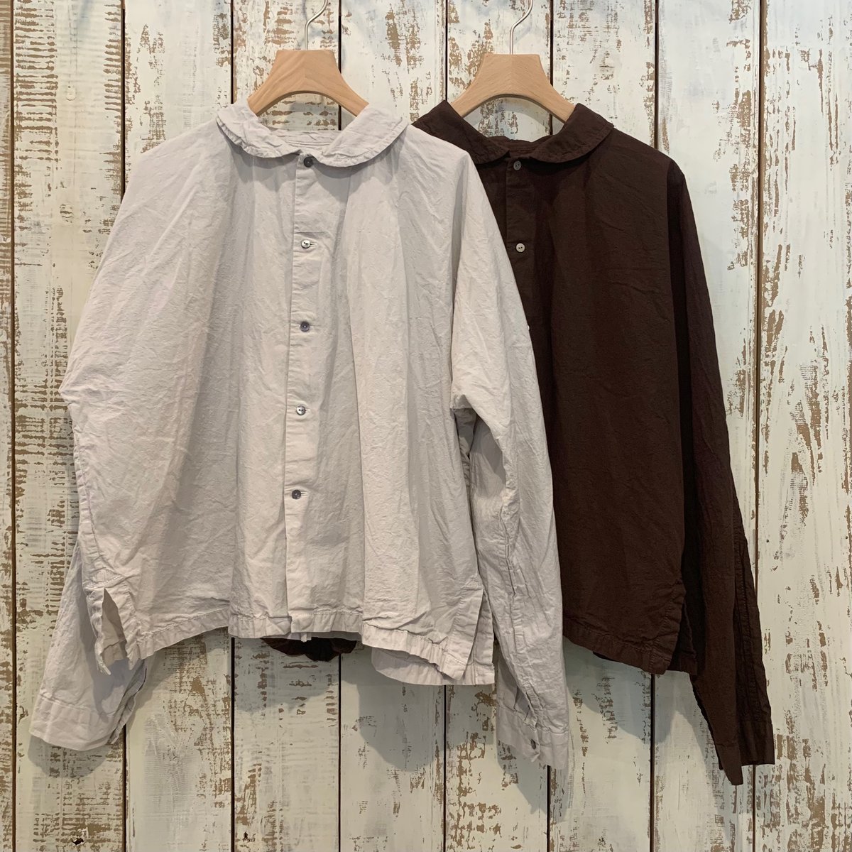 Veritecoeur ヴェリテクール ラウンドカラーシャツ ラウンドカラーシャツ VC-2635A / Veritecoeur ヴェリテクール