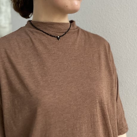 Cotton Silk Soft 天竺 モックネックTシャツ 12105033 / Vlas Blomme ヴラスブラム