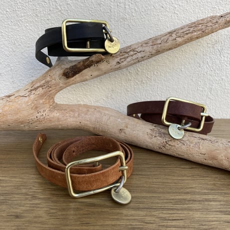 PUEBLO 15mm BELT SMALL BACKLE WITH HOPE CHARM MC101 / MASTER&Co.