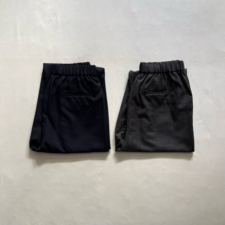 WORSTED SERGE 2TUCK TAPERED EASY PANTS GNMDS2501WS / maison de soil メゾンドソイル