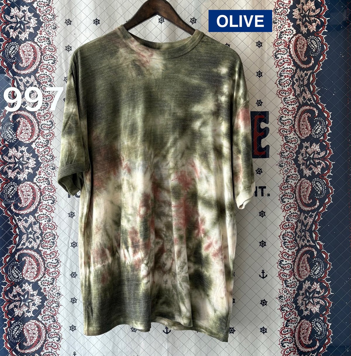 レーヨンテンジク タイダイリンガーTシャツ 1015840 / HOLLYWOOD RANCH