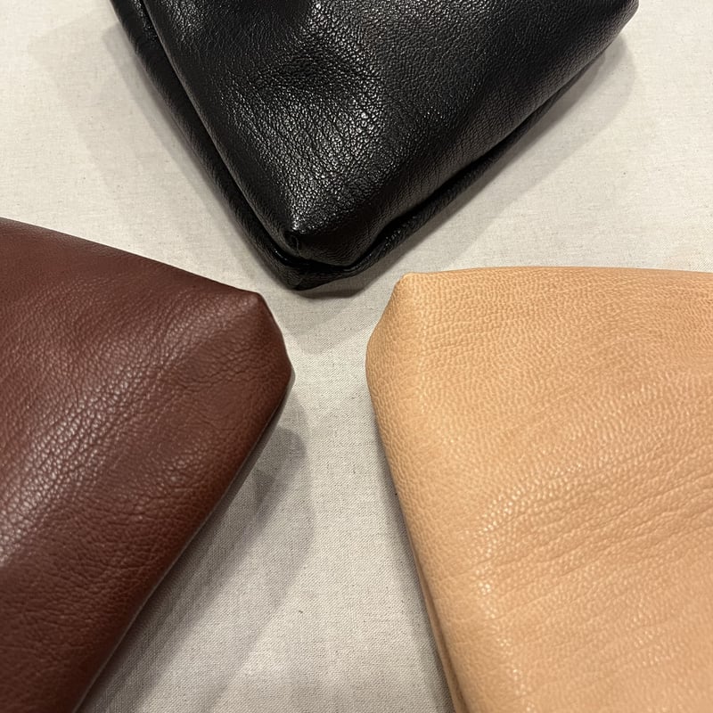 GOAT LEATHER KINCHAKU SHOULDER BAG MC1027 / MA