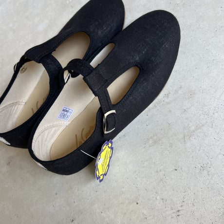 SANDALIA ALTA T STRAP LINEN (55263 ADULT SOLID) / LA CADENA
