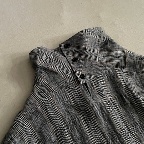 Linen Check プルオーバーブラウス 13137103 / Vlas Blomme ヴラスブラム