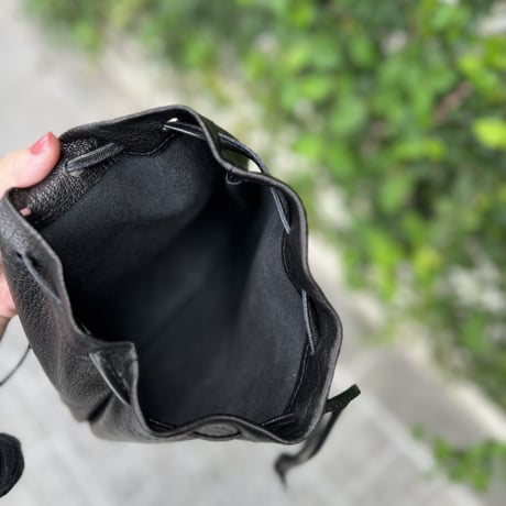 GOAT LEATHER KINCHAKU SHOULDER BAG MC1027  / MASTER&Co.
