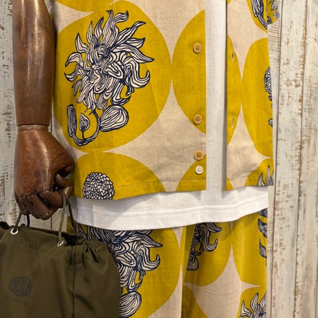S/S OPEN SHIRTS BLUE FLOWER POP BS88 / Bohemians ボヘミアンズ