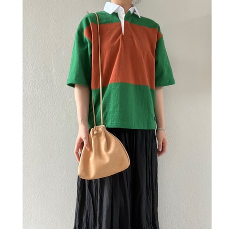 GOAT LEATHER KINCHAKU SHOULDER BAG MC1027  / MASTER&Co.