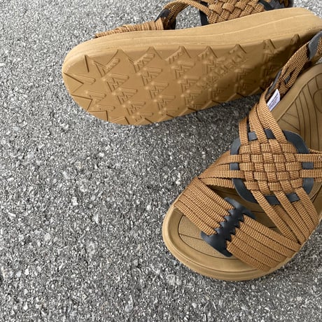 CANYON POLYESTER × VEGAN LEATHER (COYOTE×COYOTE) MS060022 / MALIBU SANDALS マリブサンダルズ