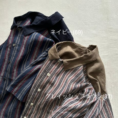 Vintage Stripe 切替え2Way シャツ 13107054 / Vlas Blomme ヴラスブラム