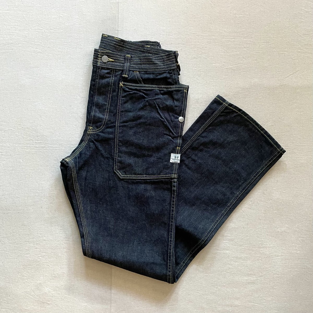 Fall Leaf Pants (Indigo) / SASSAFRAS | e-shop/E