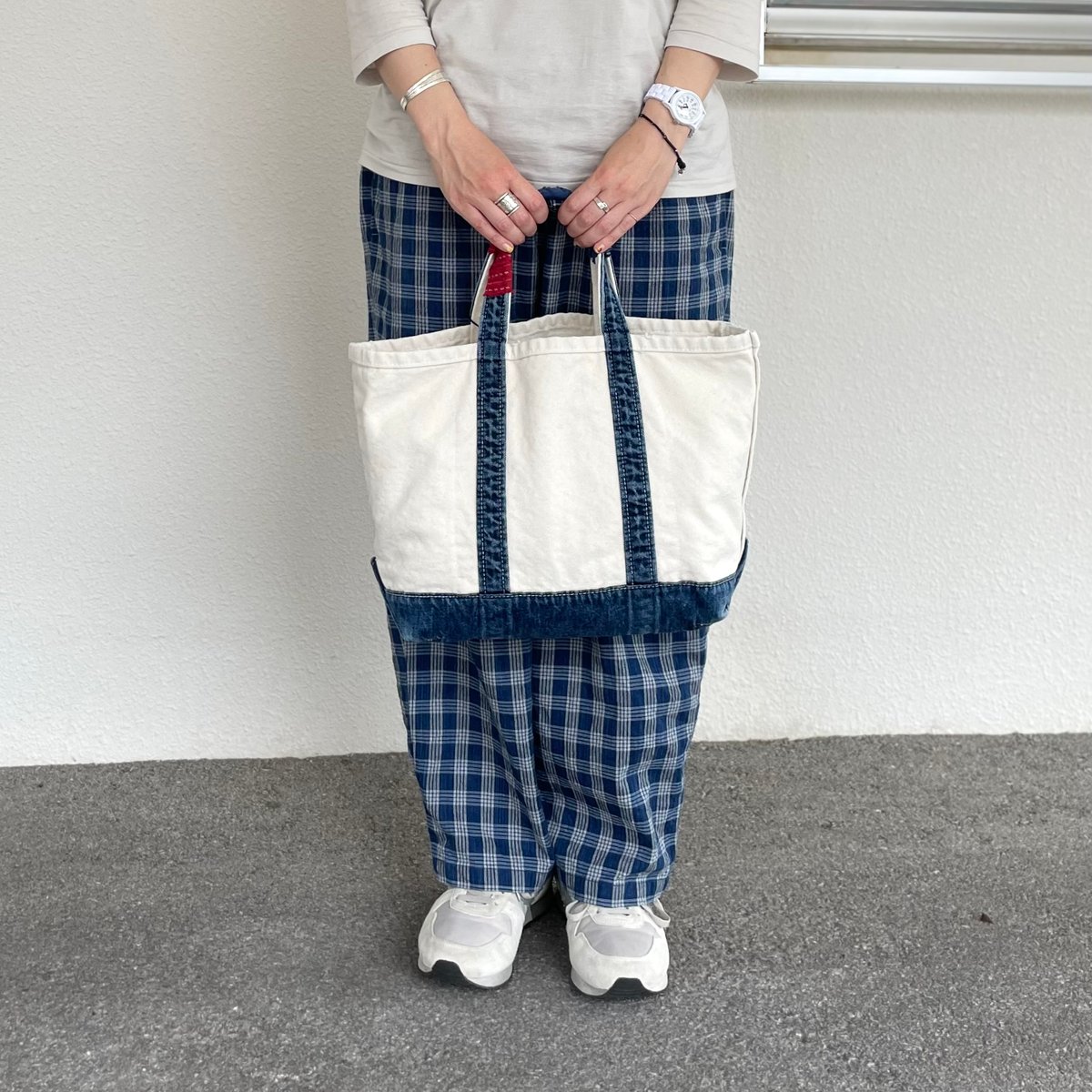 VINTAGE TRAVELER TOTE BAG (CANVAS・OFF WHITE) PC VINTAGE TRAVELER TOTE BAG (CANVAS・OFF WHITE) PC