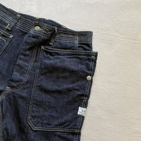 Fall Leaf Sprayer Pants (Indigo) / SASSAFRAS