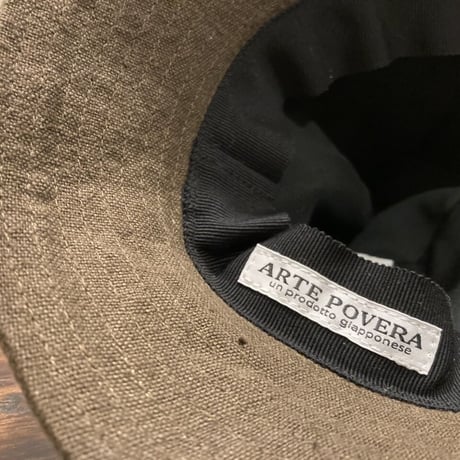 フランスリネン染め バゲットHAT 2021summer44  / ARTE POVERA