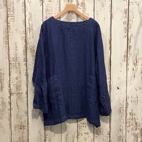 HERRINGBONE (OVERDYE) CREW NECK OVERSIZED PULLOVER NAM2211LH / ARMEN アーメン