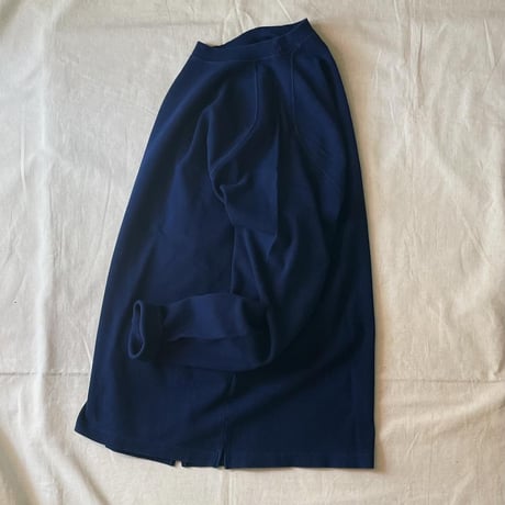ムライト テレコ テゾメ ニードルステッチ クルーネック LS Tシャツ ユニセックス 1006390 / BLUE BLUE JAPAN ブルーブルージャパン