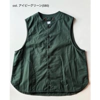 CW ラウンドテール ベスト 7254V-006 / NATURAL LAUNDRY  ナチュラルランドリー