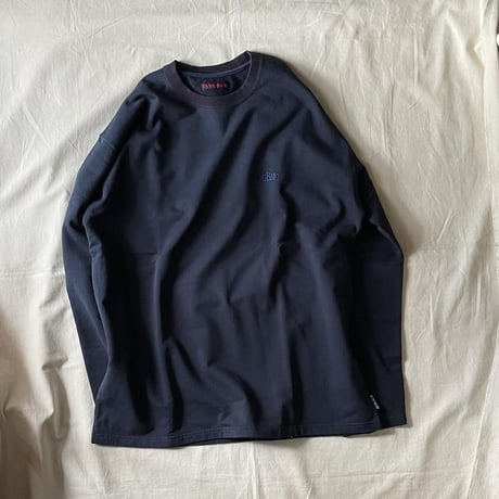 スビンギザコットンBB EMB LS 1009890 / BLUE BLUE ブルーブルー