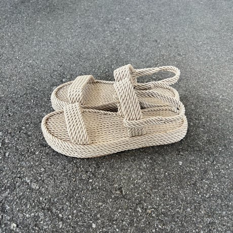 HEEL STRAP LOPE SANDAL (BEIGE) NNKA2501 / NAKOA ナコア