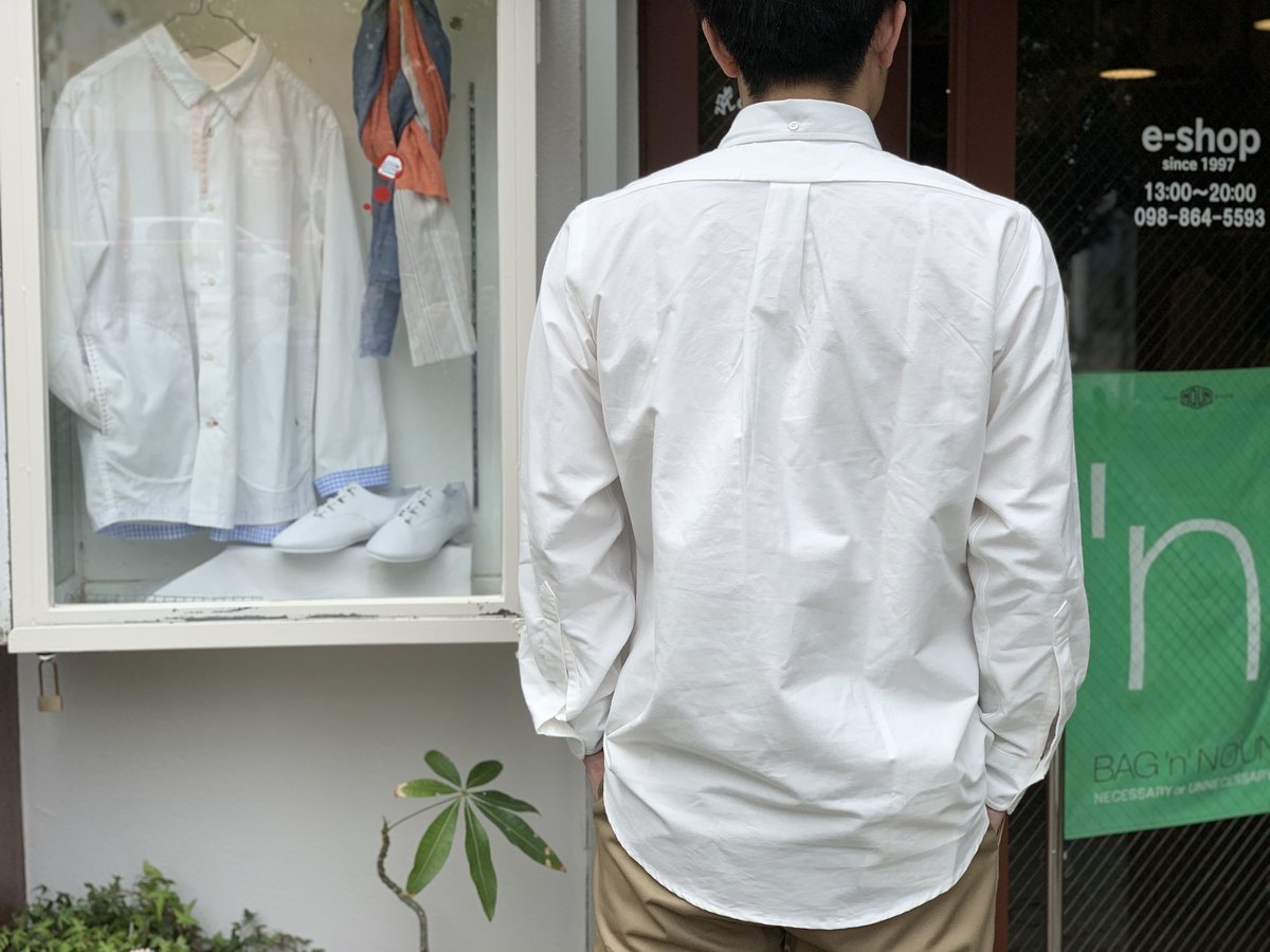 OXFORD B.D. L/S SHIRT(WHITE) / THE BAGGY | e-sh