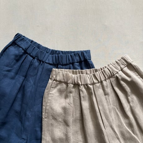 40s FRENCH LINEN DYED CANVAS 2TUCK TAPERED EASY PANTS GNMDS2501FL / maison de soil メゾンドソイル
