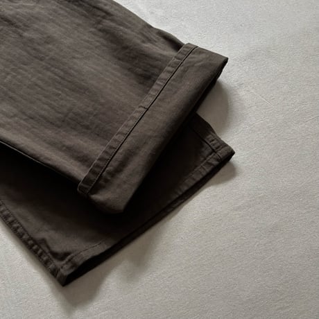 WIDE FIT FRENCH WORK PANTS (COFFEE BROWN) 03-5011 / orSlow オアスロウ