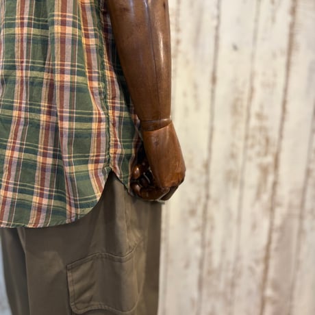 Leaf Pruner Half 1/2 (Organic Cotton Madras) SF-262354 / SASSAFRAS ササフラス