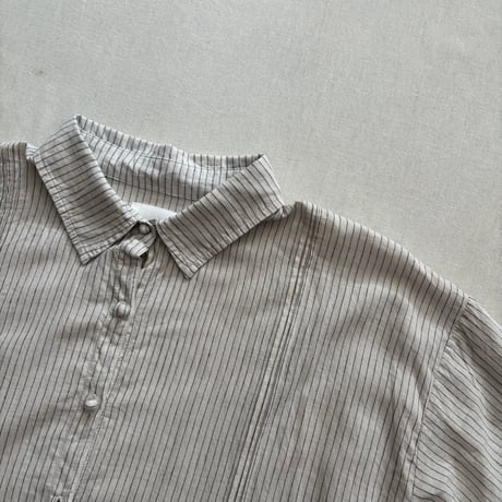 REGULAR COLLAR SHIRTS DRESS WITH RAJASTHAN GATHER INMDS26064 / maison de soil メゾンドソイル