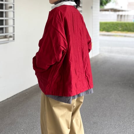 QUILTED COTTON SILK RAGLAN STRING JACKET NMDS25542 / maison de soil メゾンドソイル