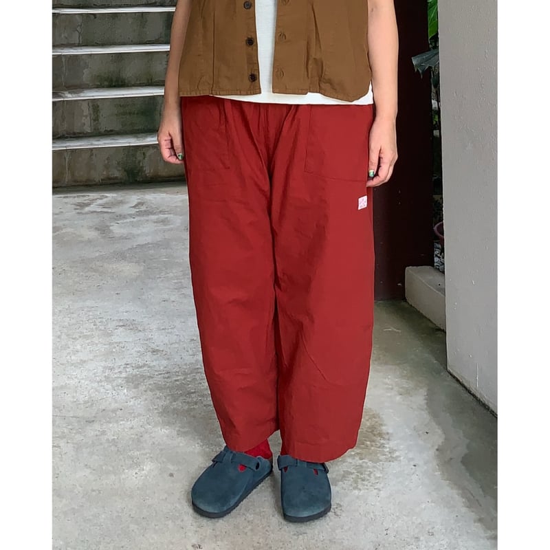 Girl's・ヴィンテージ馬布 Girl's 斜めポケットステッチたくさんパンツ