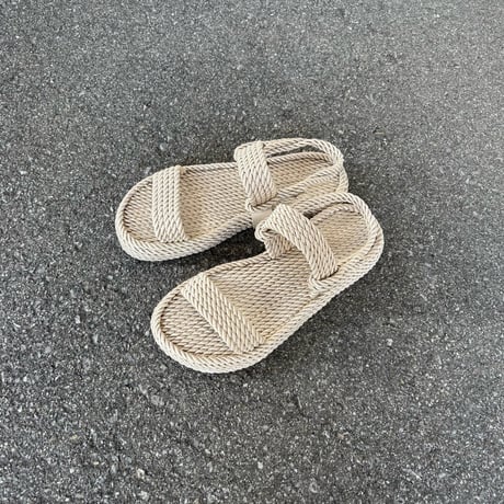 HEEL STRAP LOPE SANDAL (BEIGE) NNKA2501 / NAKOA ナコア