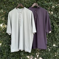 OE JERSEY SS HENLEY TEE AM-2313006 / ARMY TWILL