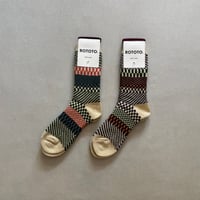CHECK ＆ STEP SOCKS R1549 / ROTOTO ロトト