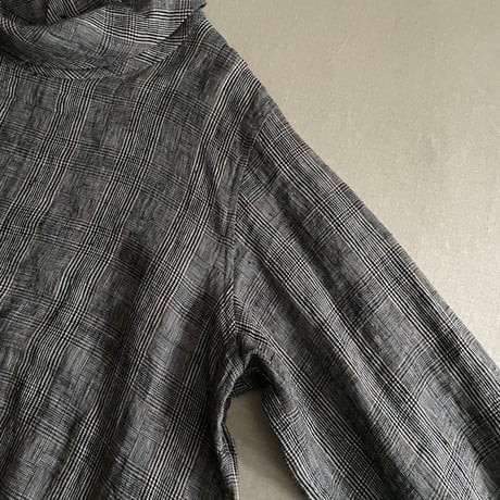 Linen Check プルオーバーブラウス 13137103 / Vlas Blomme ヴラスブラム