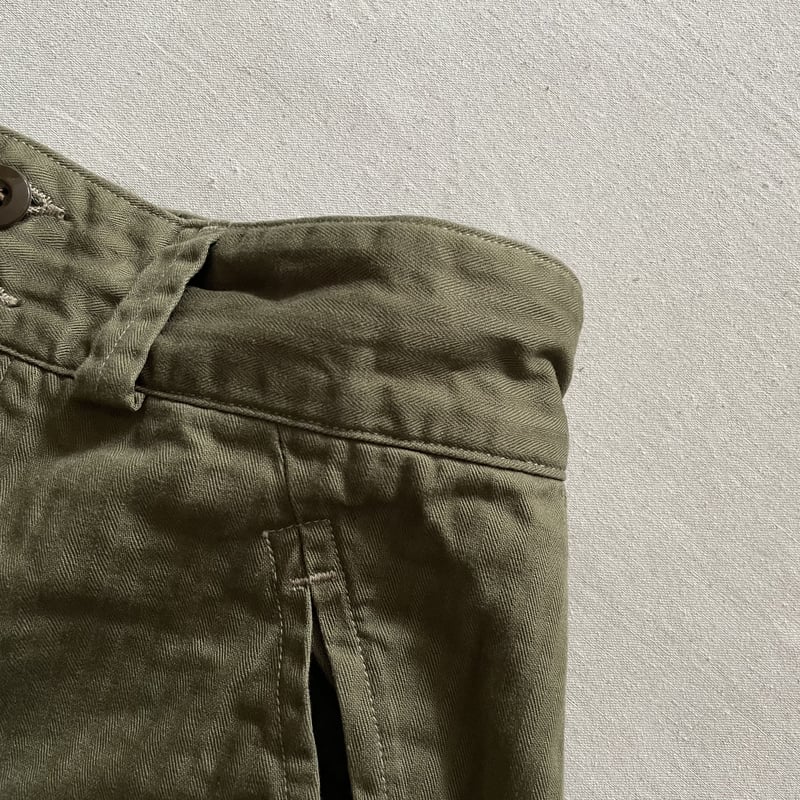 M FRENCH ARMY CARGO PANTS ARMY GREEN