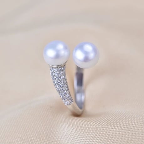 Perle Toi et Moi Ring