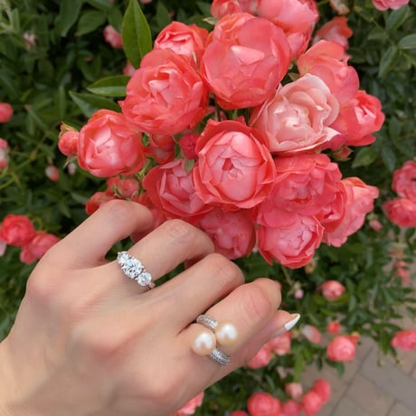 Perle Toi et Moi Ring