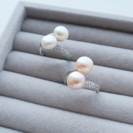 Perle Toi et Moi Ring