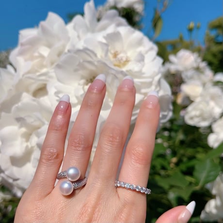 Perle Toi et Moi Ring