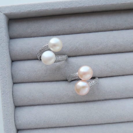 Perle Toi et Moi Ring