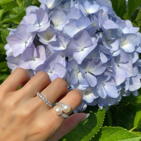 Perle Toi et Moi Ring