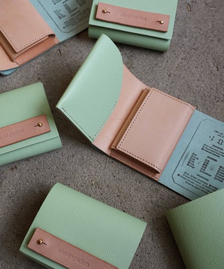 mini wallet➖ pistachio ➖