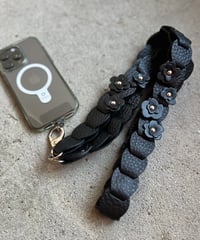 Long strap ➖flower black➖