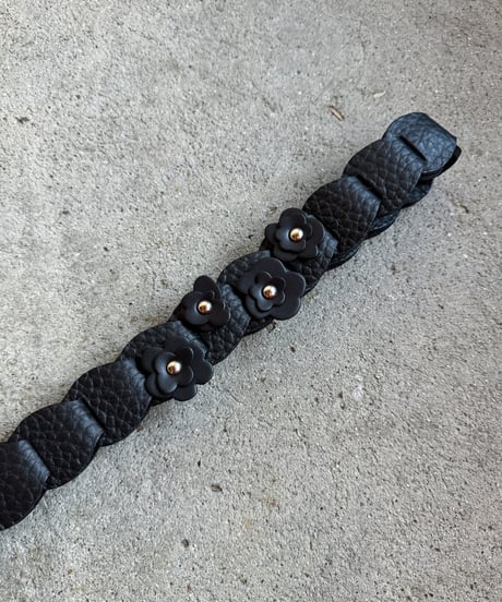 Long strap ➖flower black➖